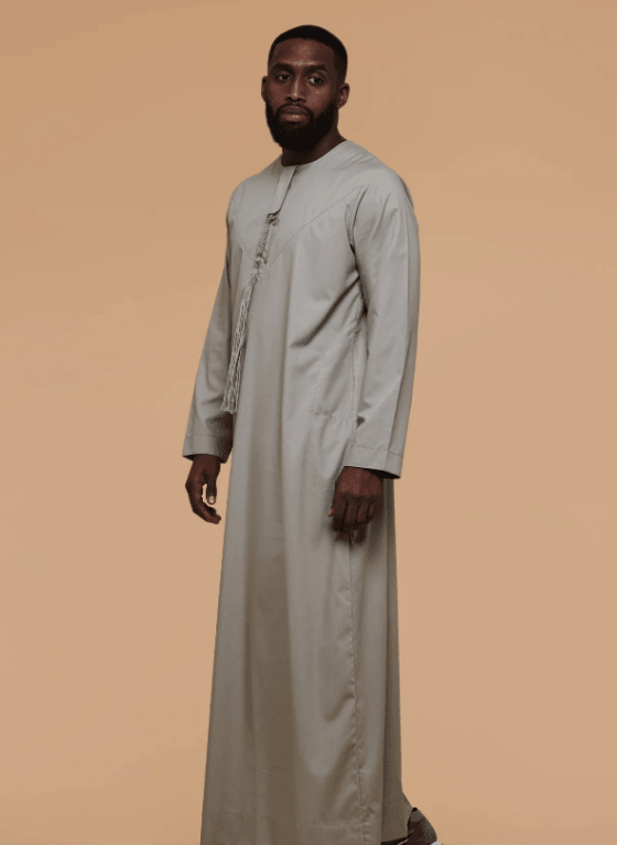 Men's Light Grey Thobe