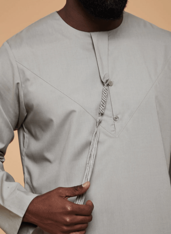 Men's Light Grey Thobe