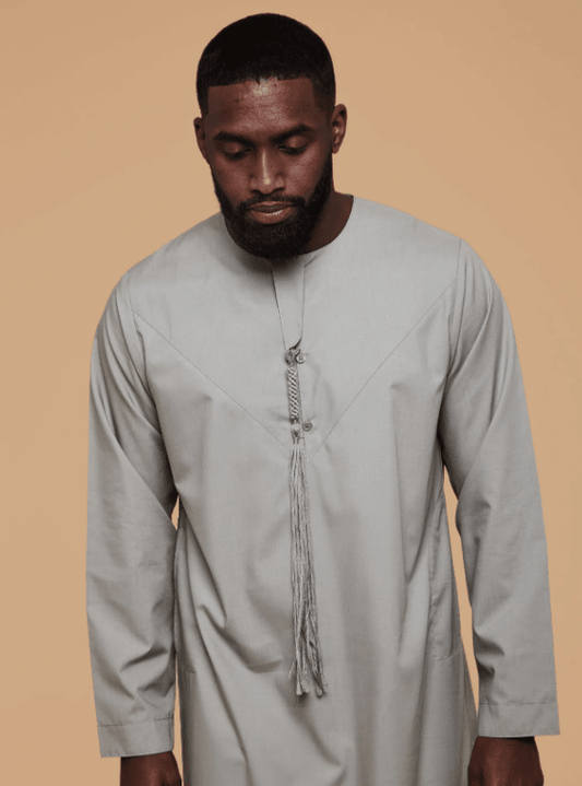 Men's Light Grey Thobe