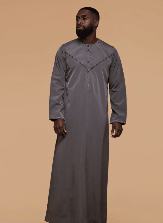 Men's Dark Grey Thobe